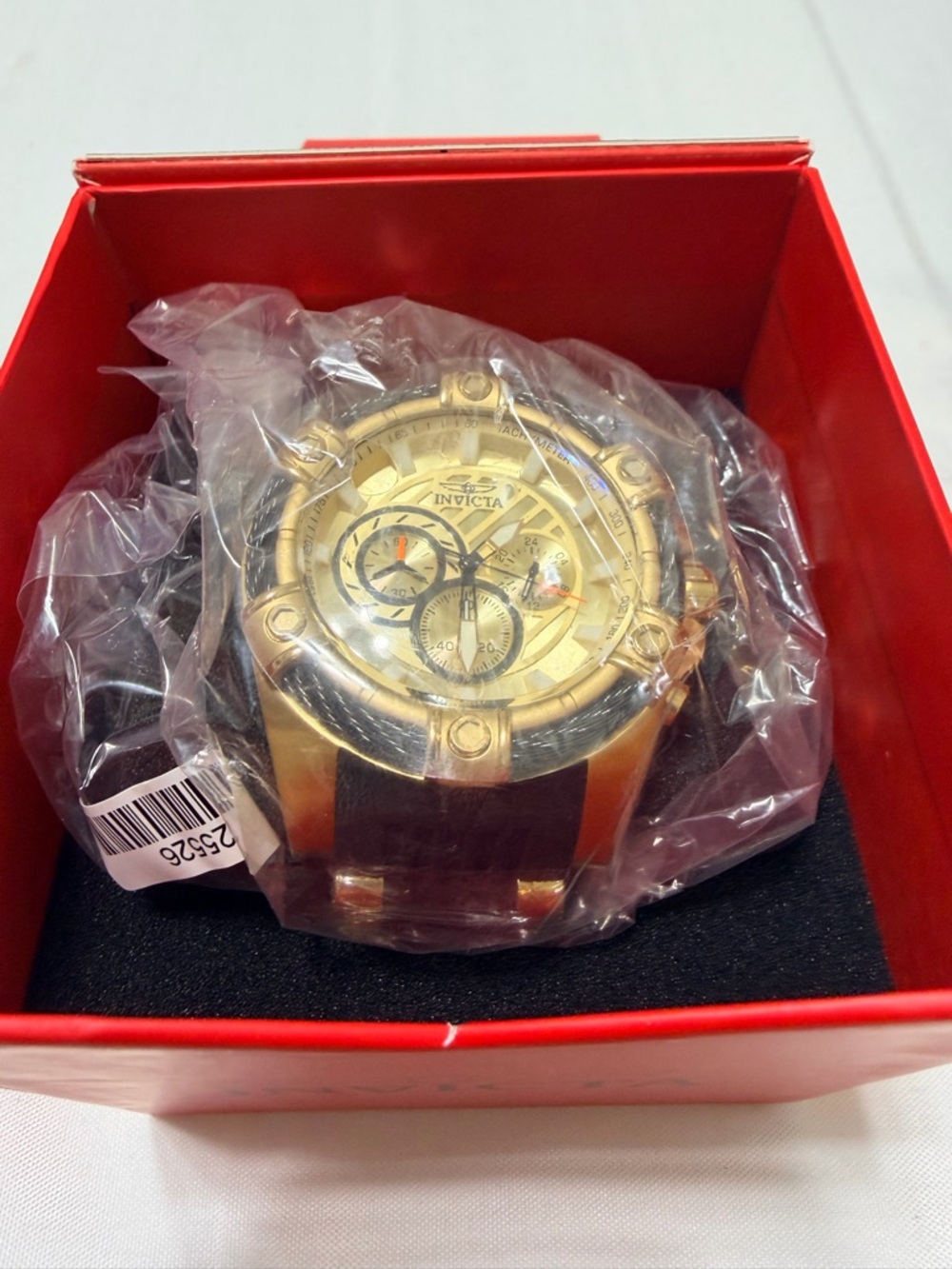 Invicta Men's Gold and Black Chronograph Tachymeter Watch - Picture 2 of 7